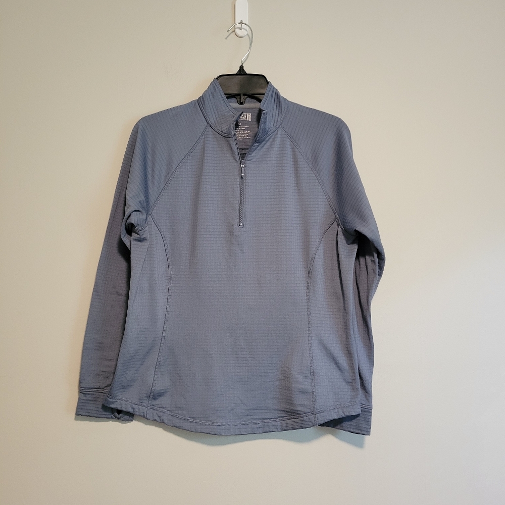 Duluth Trading Co. Blue Quarter-Zip Pullover Woman's Size Medium